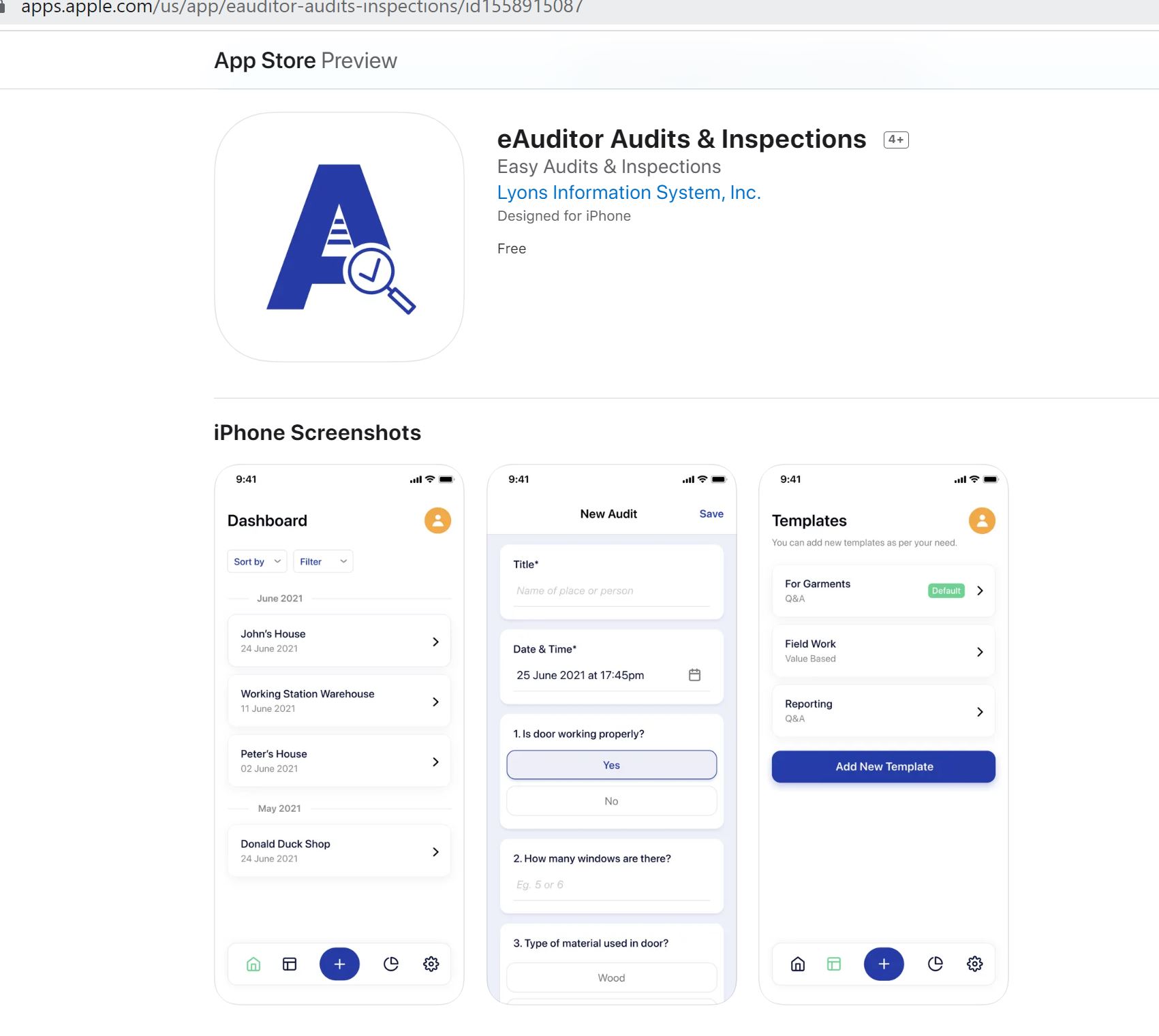 App Store eAuditor